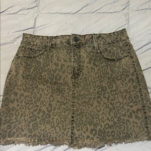 Mudd Animal Print Mini Skirt size 11
